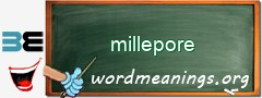 WordMeaning blackboard for millepore